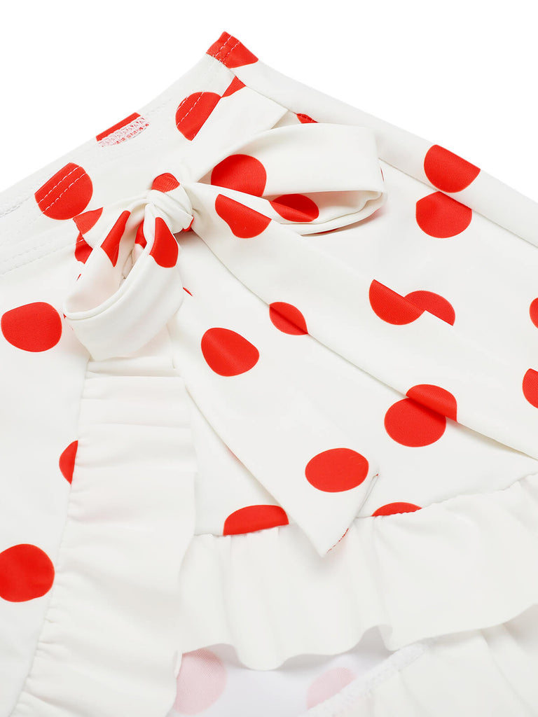 1950s Retro Polka Dots Bikini Set & Apron: timeless style reimagined