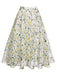 1950s Romper & White Floral Skirt, classic vintage style elegant retro fashion - Image 8