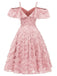 1950s Ruffle Tassel Feather Solid Dress — vintage elegance for the modern woman