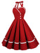 1950s Solid Halter Neck Swing Dress — vintage elegance for the modern woman