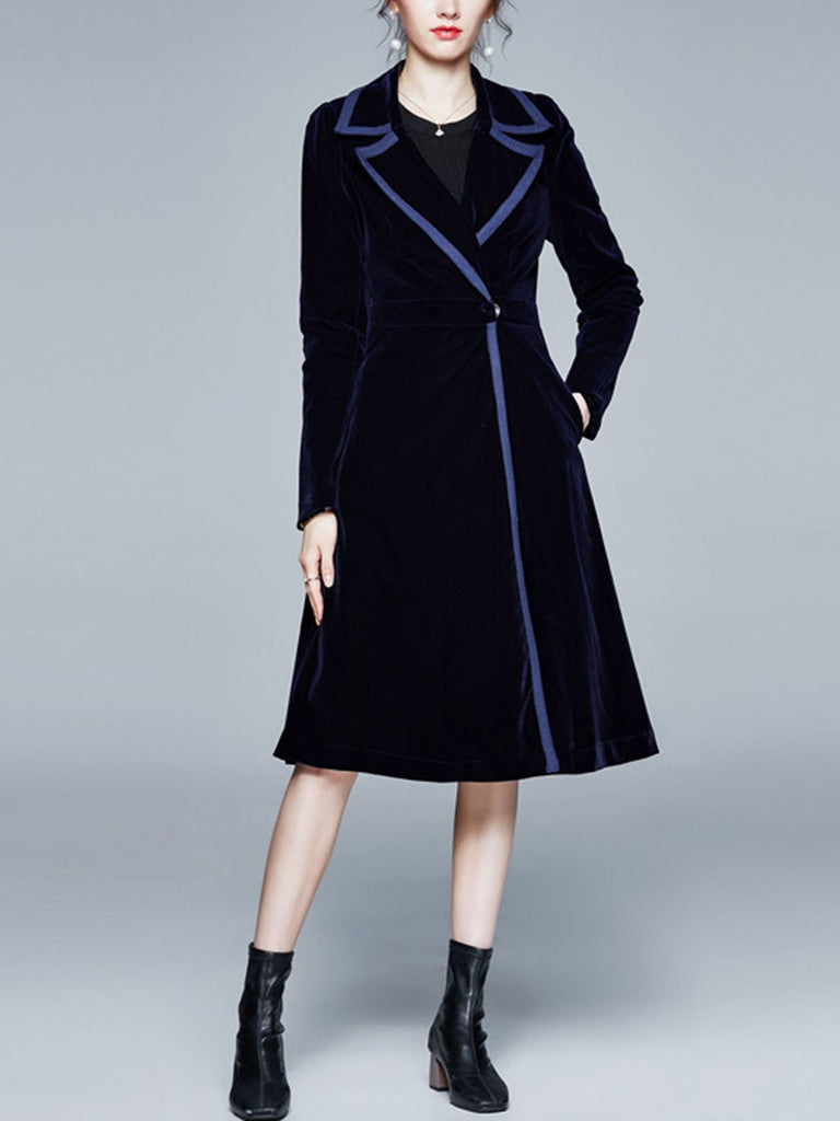 1950s Solid Patchwork Velvet Coat — vintage elegance for the modern woman
