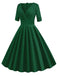 1950s Solid Sweetheart Fold Swing Dress — vintage elegance for the modern woman