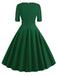1950s Solid Sweetheart Fold Swing Dress: timeless style reimagined