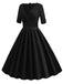 1950s Solid Sweetheart Fold Swing Dress — vintage elegance for the modern woman