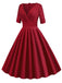 1950s Solid Sweetheart Fold Swing Dress — vintage elegance for the modern woman