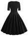 1950s Solid Sweetheart Fold Swing Dress: timeless style reimagined