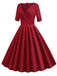 1950s Solid Sweetheart Fold Swing Dress — vintage elegance for the modern woman