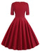 1950s Solid Sweetheart Fold Swing Dress — vintage elegance for the modern woman