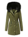 1950s Solid Zipper Fur Trimmed Coat — vintage elegance for the modern woman