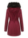 1950s Solid Zipper Fur Trimmed Coat: timeless style reimagined