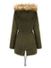 1950s Solid Zipper Fur Trimmed Coat: timeless style reimagined