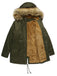 1950s Solid Zipper Fur Trimmed Coat — vintage elegance for the modern woman