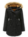 1950s Solid Zipper Fur Trimmed Coat: timeless style reimagined