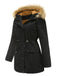 1950s Solid Zipper Fur Trimmed Coat — vintage elegance for the modern woman