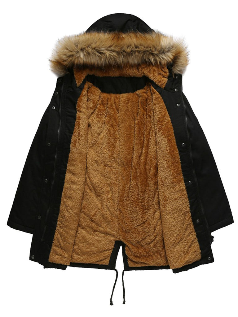 1950s Solid Zipper Fur Trimmed Coat — vintage elegance for the modern woman
