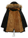 1950s Solid Zipper Fur Trimmed Coat - vintage fashion, retro style