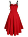 1950s Strap Furry Lace Up Dress — vintage elegance for the modern woman