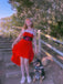 1950s Strap Furry Lace Up Dress, classic 1950s style elegant retro fashion - Image 11
