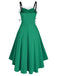 1950s Strap Furry Lace Up Dress — vintage elegance for the modern woman