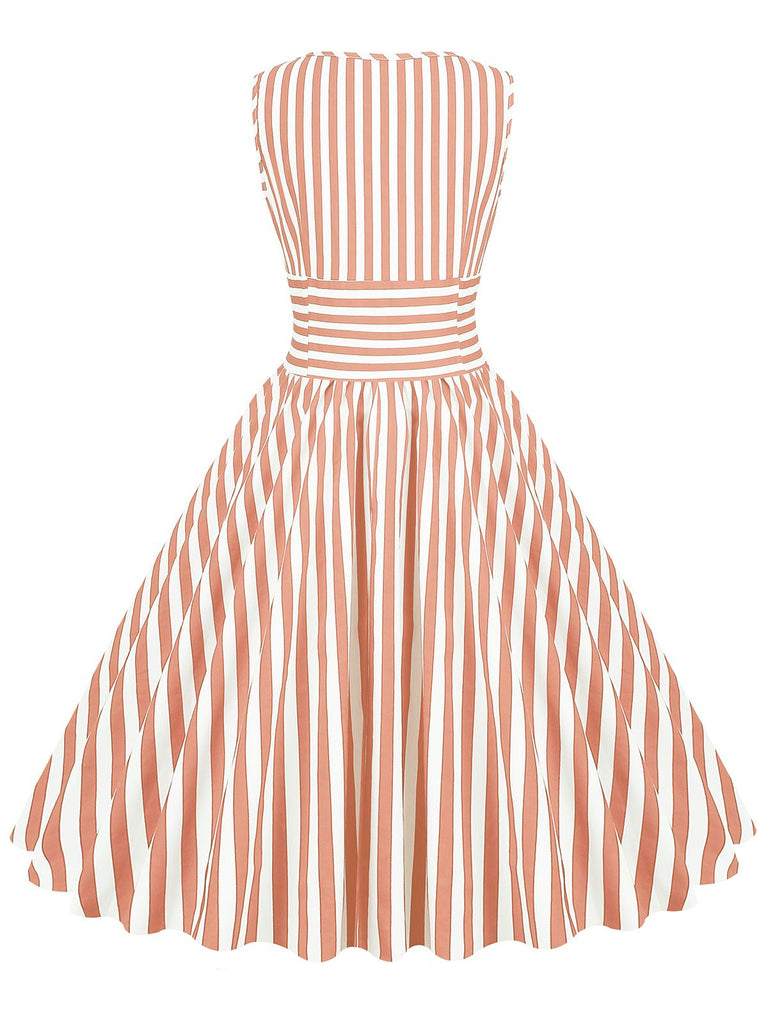 1950s Stripe Crew Neck Swing Dress — vintage elegance for the modern woman