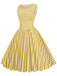 1950s Stripe Crew Neck Swing Dress — vintage elegance for the modern woman