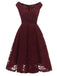 1950s V-Neck Floral Lace Dress — vintage elegance for the modern woman