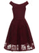 1950s V-Neck Floral Lace Dress — vintage elegance for the modern woman