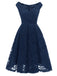 1950s V-Neck Floral Lace Dress — vintage elegance for the modern woman