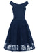 1950s V-Neck Floral Lace Dress — vintage elegance for the modern woman