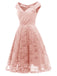 1950s V-Neck Floral Lace Dress — vintage elegance for the modern woman
