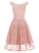 1950s V-Neck Floral Lace Dress: timeless style reimagined