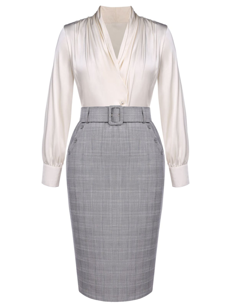 1960s Ivory Solid Blouse Retro | 1960s | vintage skirt, retro style