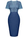 1960s Lace Button Solid Pencil Dress: timeless style reimagined