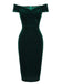 1960s Off Shoulder Velvet Bodycon Dress — vintage elegance for the modern woman