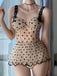 1960s Polka Dot Ruffled Skirted Swimsuit — vintage elegance for the modern woman