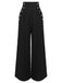 2PCS 1950s Candy Tie-Up Blouse & Black Suspender Pants — vintage elegance for the modern woman