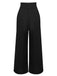 2PCS 1950s Candy Tie-Up Blouse & Black Suspender Pants: timeless style reimagined