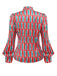 2PCS 1950s Candy Tie-Up Blouse & Black Suspender Pants — vintage elegance for the modern woman