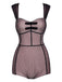 2PCS 1950s Polka Dot Bowknot Lace Strap Dress, classic vintage style elegant retro fashion - Image 3