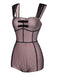 2PCS 1950s Polka Dot Bowknot Lace Strap Dress, classic vintage style elegant retro fashion - Image 4