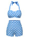 2PCS 1950s Polka Dots Bikini Set - vintage fashion, retro style