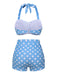 2PCS 1950s Polka Dots Bikini Set - vintage fashion, retro style
