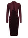 2PCS 1960s Velvet Bodycon Dress — vintage elegance for the modern woman