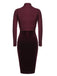 2PCS 1960s Velvet Bodycon Dress — vintage elegance for the modern woman