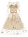 3/4 Sleeve 1950s Floral Embroidery Dress — vintage elegance for the modern woman