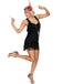 Black 1920s Back Bow Tassel Flapper Dress: timeless style reimagined