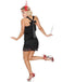 Black 1920s Back Bow Tassel Flapper Dress: timeless style reimagined