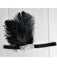 Black 1920s Feather Flapper Headband: timeless 1920s beauty