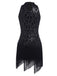 Black 1920s Sequined Glitter Dress — vintage elegance for the modern woman