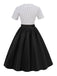 Black 1950s Dots Patchwork Dress: timeless style reimagined